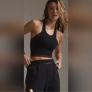 FP Movement by Free People Black Textured Tank